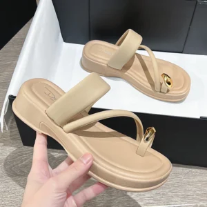 Dép Sandal Nữ Dép Xỏ Ngón Đế Dày Chống Trượt